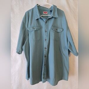 Wrangler Blue Button-Up Shirt